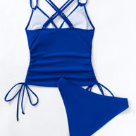 WW Tankini-Badeanzug mit überkreuzten Trägern