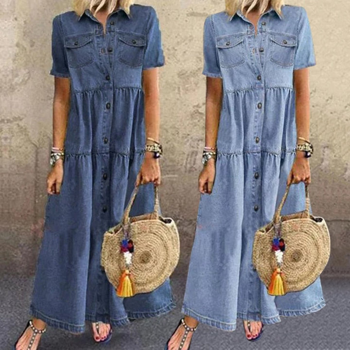 W&W Mode | Elegantes Denim-Kleid