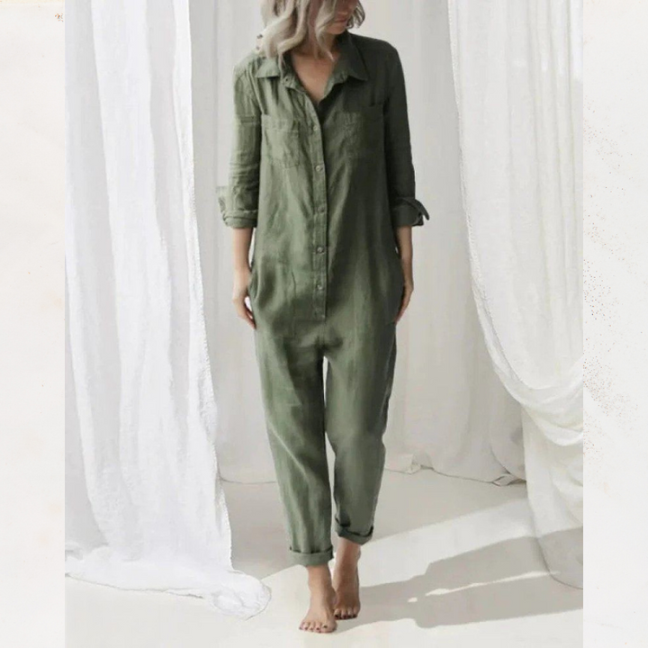 W&W Mode | Eleganter Jumpsuit aus Baumwolle