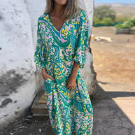 WW | Vintage-Eleganz Leopard Kleid für Damen