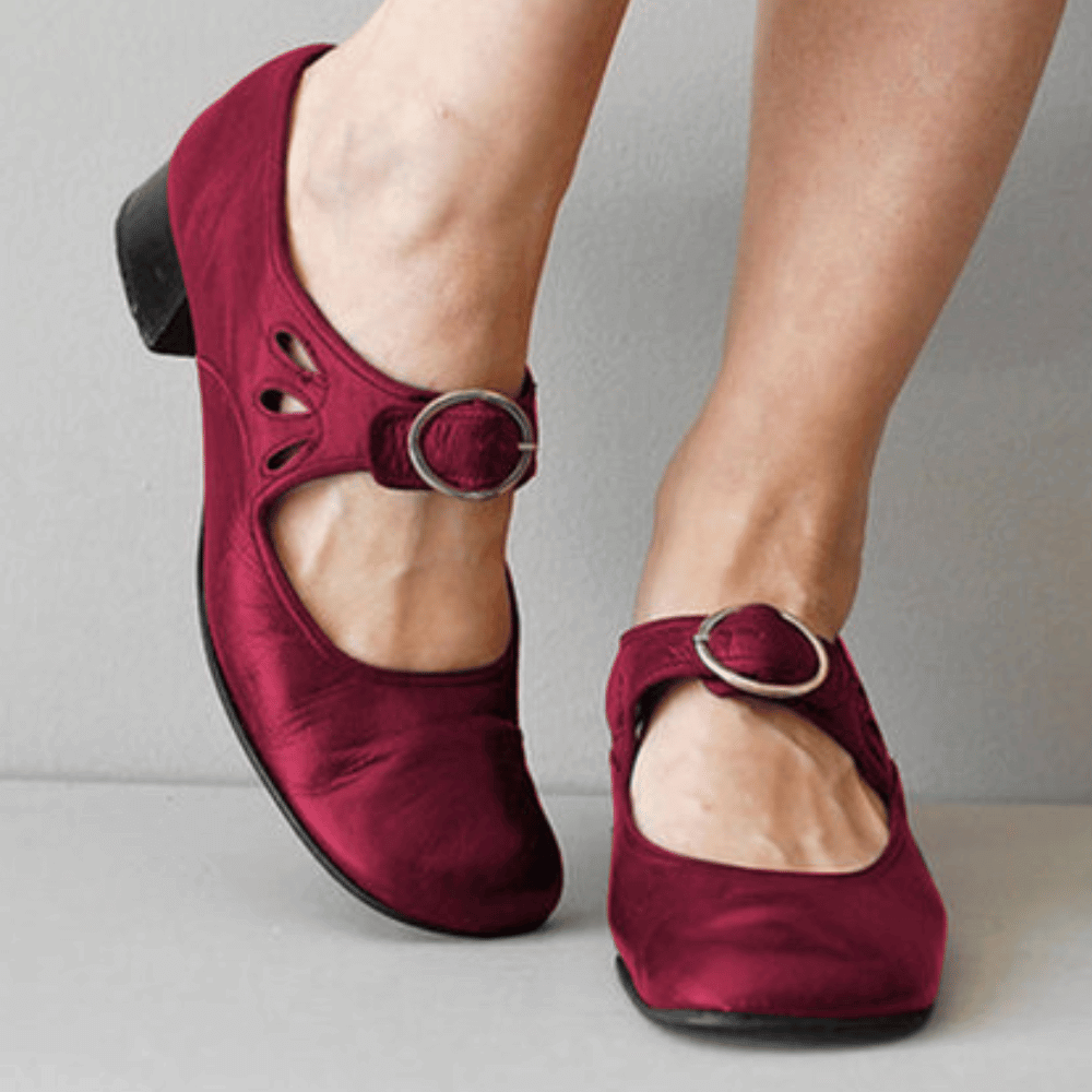 WW | Weinlese Lederschuhe Für Damen