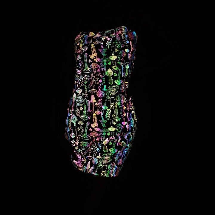 W&W Mode | Leuchtendes Partykleid mit Glow-in-the-Dark-Effekt