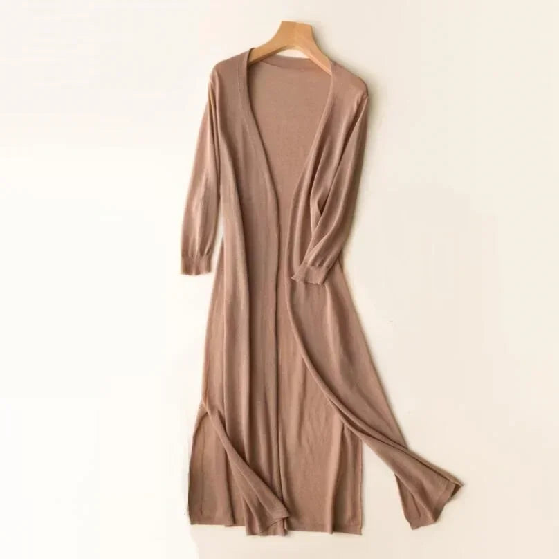 W&W Mode - Leichter langer Cardigan