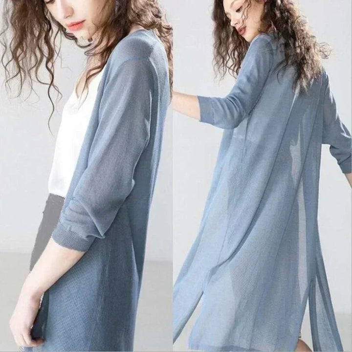 W&W Mode - Leichter langer Cardigan
