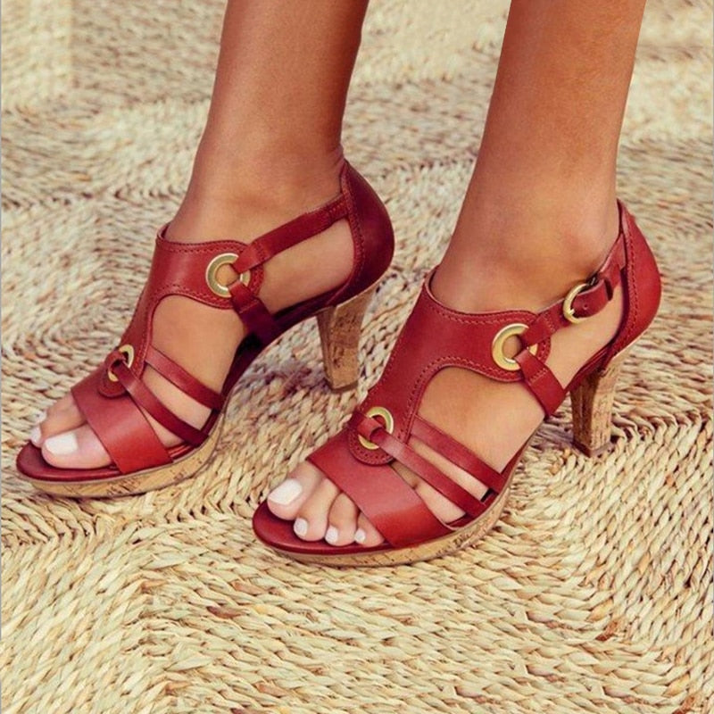 WW | PU-Leder Bohemian Stil Sandale