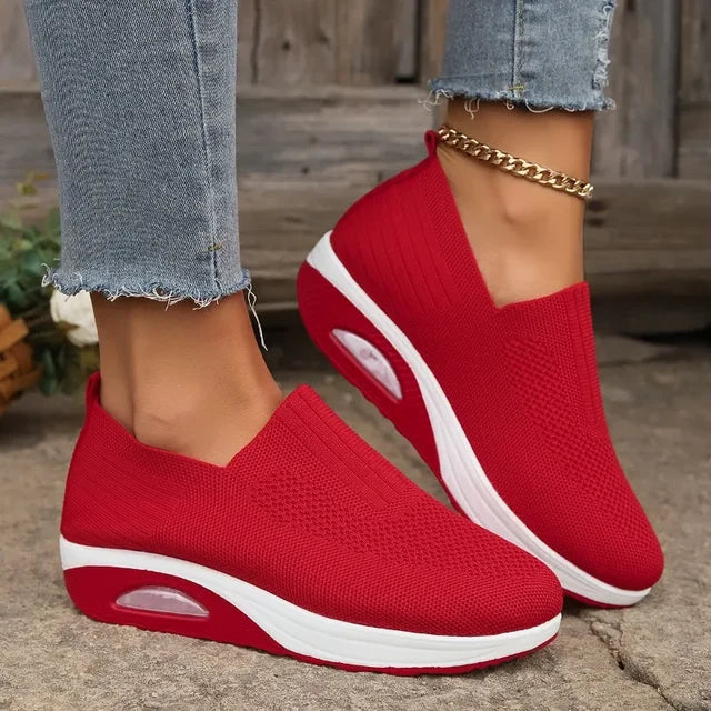 W&W Mode - Damen Orthopädische Luftpolsterschuhe, Rutschfest & Atmungsaktiv