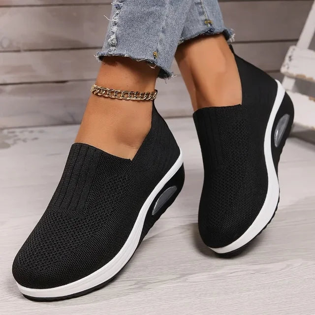 W&W Mode - Damen Orthopädische Luftpolsterschuhe, Rutschfest & Atmungsaktiv