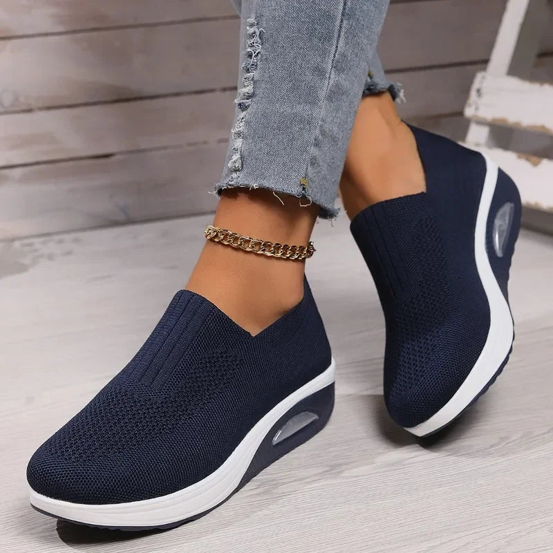 W&W Mode - Damen Orthopädische Luftpolsterschuhe, Rutschfest & Atmungsaktiv