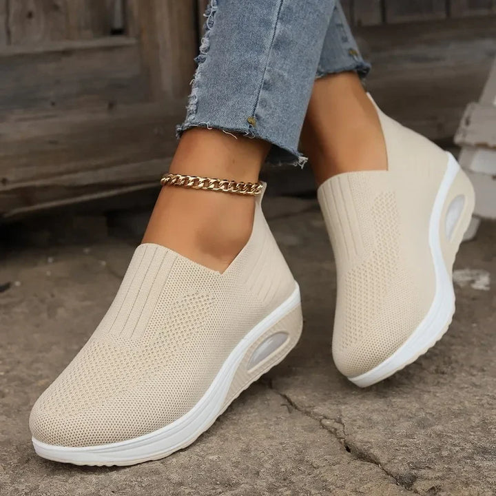 W&W Mode - Damen Orthopädische Luftpolsterschuhe, Rutschfest & Atmungsaktiv