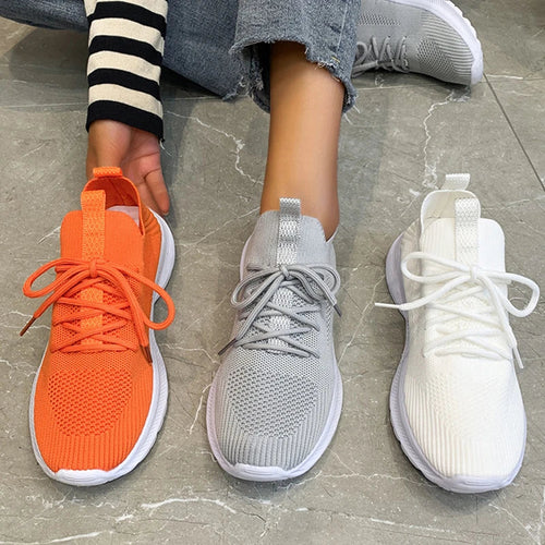 WW | graue atmungsaktive Damen Sneaker-Schuhe