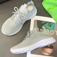 WW | graue atmungsaktive Damen Sneaker-Schuhe
