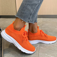 WW | graue atmungsaktive Damen Sneaker-Schuhe