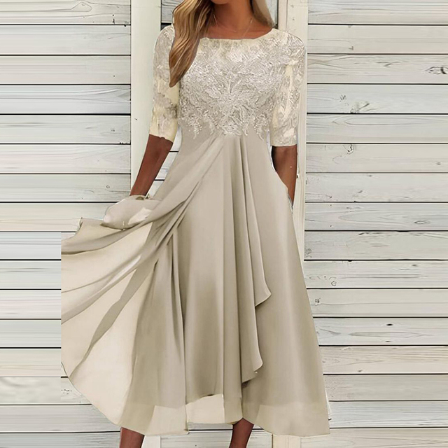 W&W Mode | Festkleid - Elegantes Spitzenfestkleid für Einen Verzaubernden Look