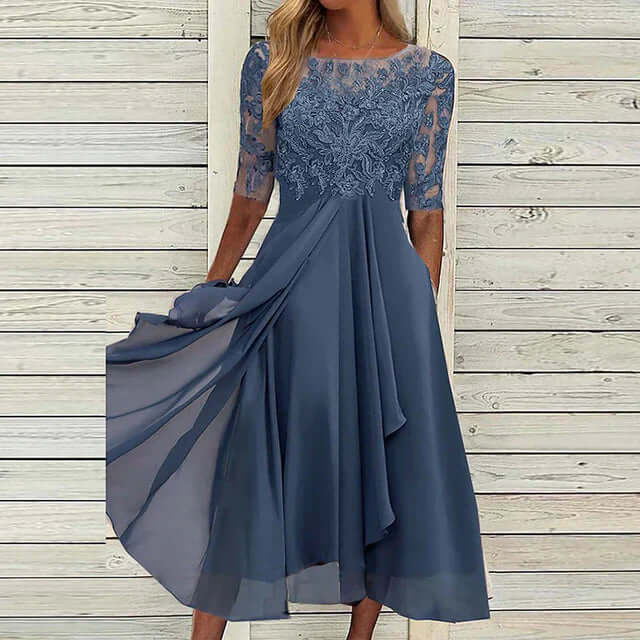 WW | Dunkelblaues Partykleid