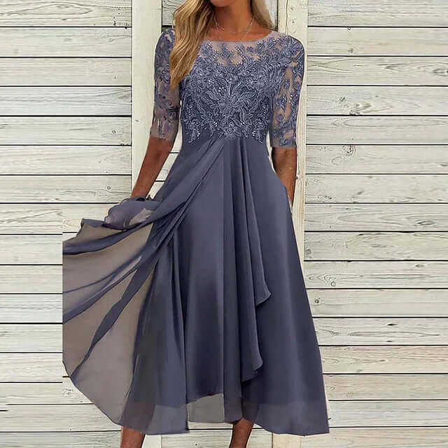 W&W Mode | Dunkelblaues Partykleid