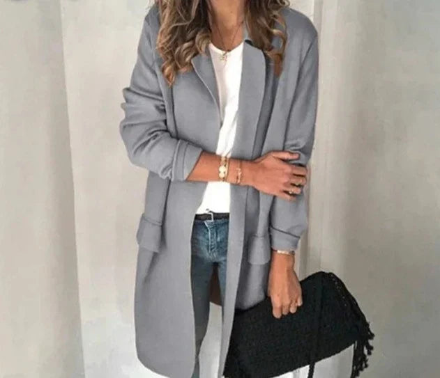 WW | Elegante Kragen Lang Weste