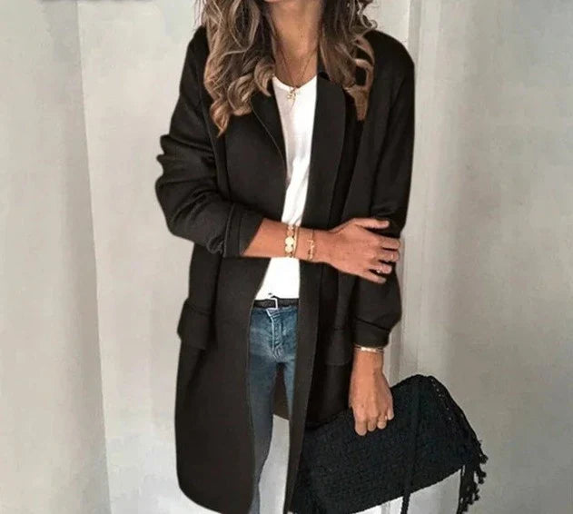 WW | Elegante Kragen Lang Weste