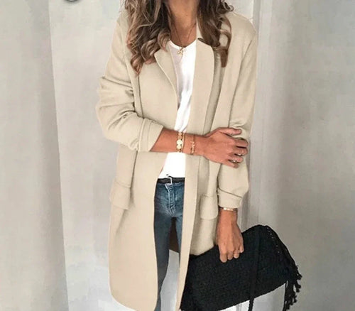 WW | Elegante Kragen Lang Weste