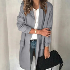 WW | Elegante Kragen Lang Weste