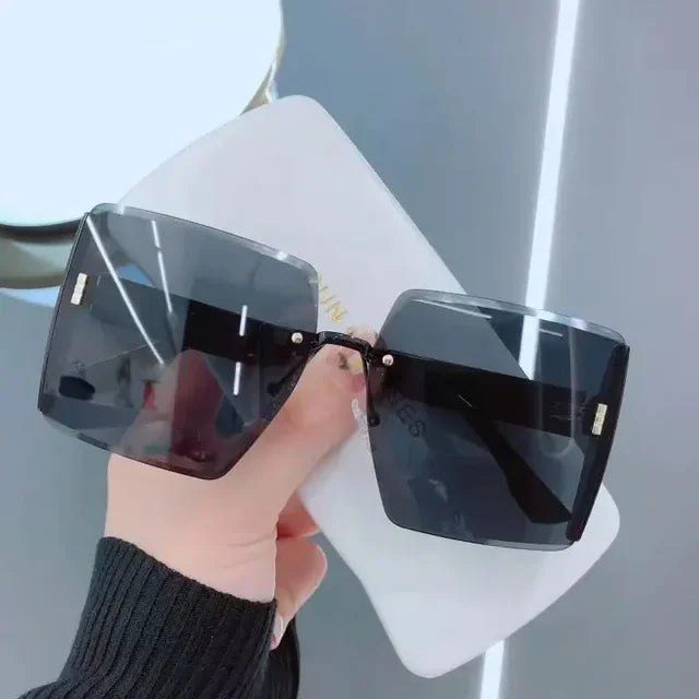 W&W Mode | Stilvolle Quadratische Weinlese Sonnenbrille Für Damen
