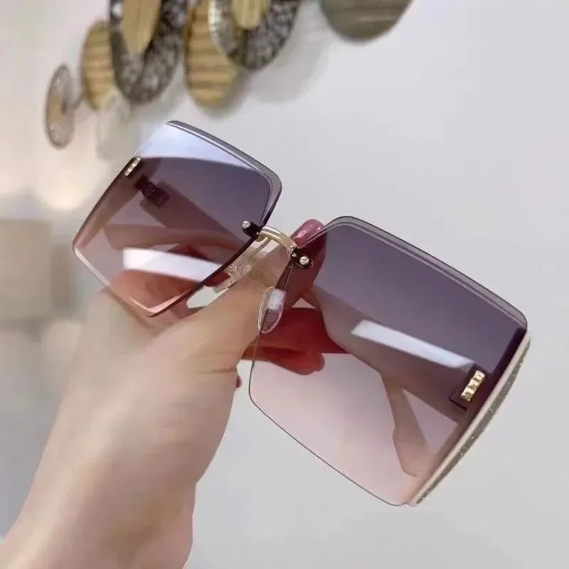 W&W Mode | Stilvolle Quadratische Weinlese Sonnenbrille Für Damen