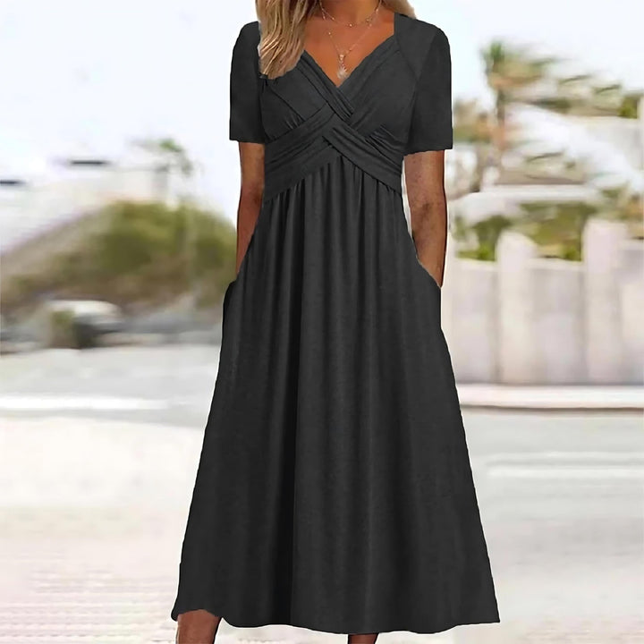 W&W Mode | Elegantes Midi-Kleid mit Bauchbedeckung