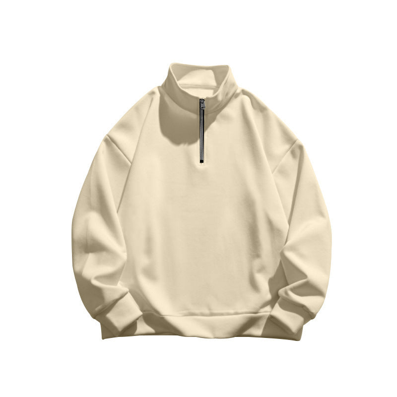 Herren hochfrequente Sweatshirt Jacke mit Stehkragen und Reißverschluss WW