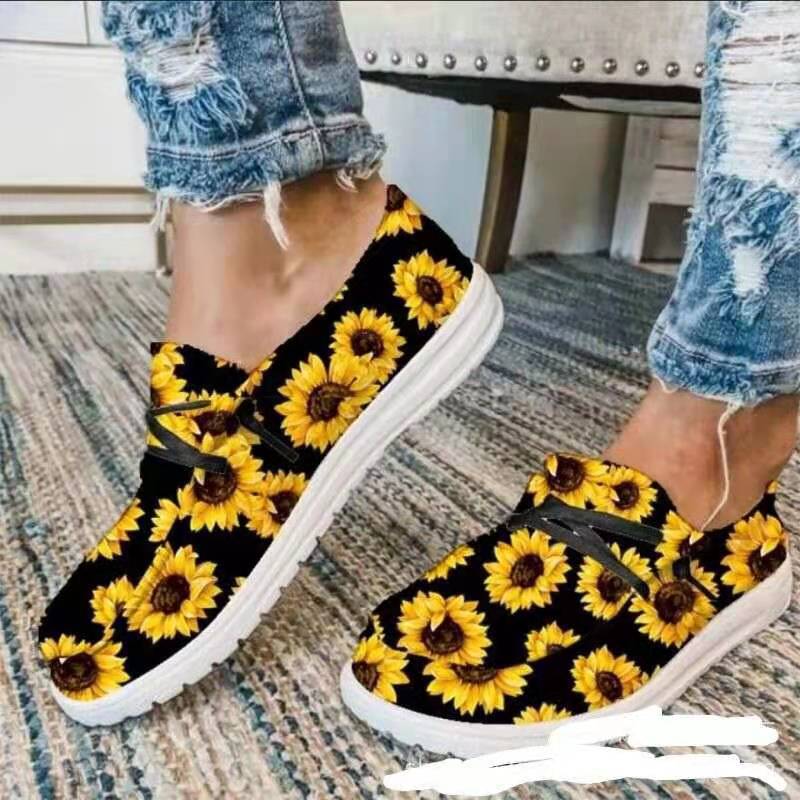 Damen bequeme Slip-On Sneakers mit atmungsaktivem Obermaterial und flexibler Sohle WW