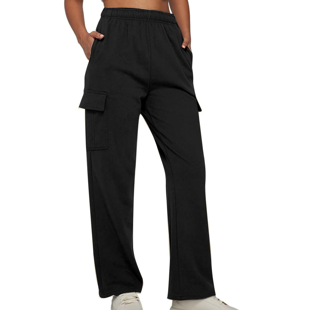 Damen Cargo-Hose mit elastischem Bund und seitlichen Taschen WW