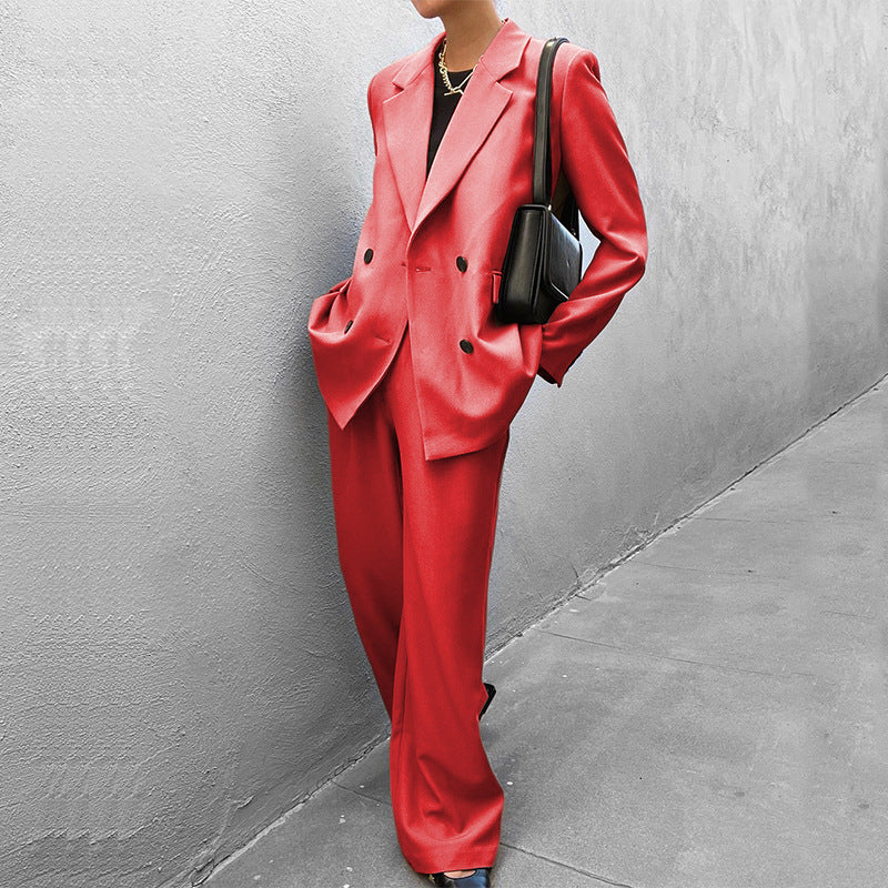Damen Anzugjacke und Hose im eleganten Oversized-Stil WW