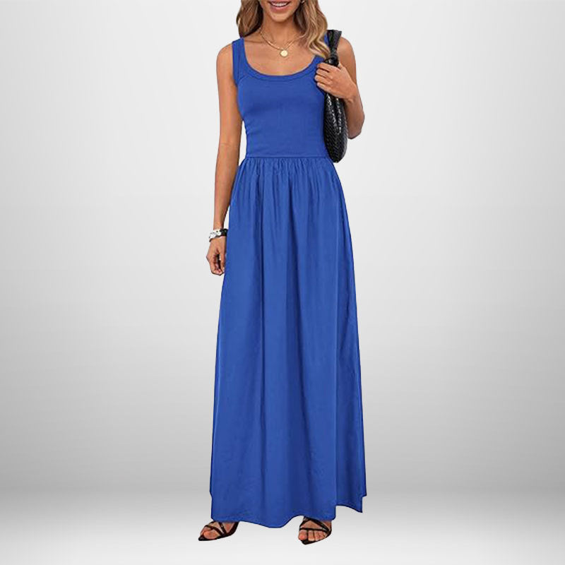 Damen Maxikleid mit elegantem, weiter Schnitt W&W Mode