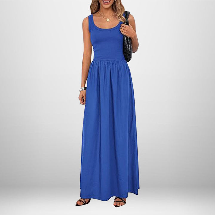 Damen Maxikleid mit elegantem, weiter Schnitt W&W Mode