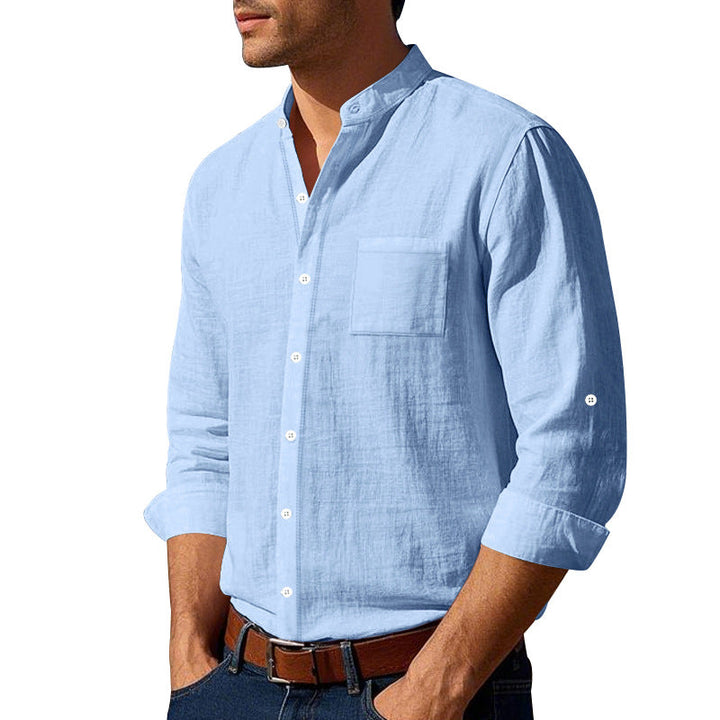 Herren leichtes Leinenhemd W&W Mode
