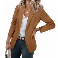 Damen lässiger Blazer mit elegantem Schnitt und praktischen Taschen WW