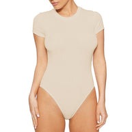 Damen Body mit kurzem Arm und figurbetontem Schnitt WW