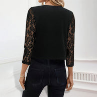 Damen Bolero-Jacke mit Spitzenärmeln W&W