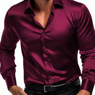 Herren Elegantes und zeitloses Seidenhemd WW