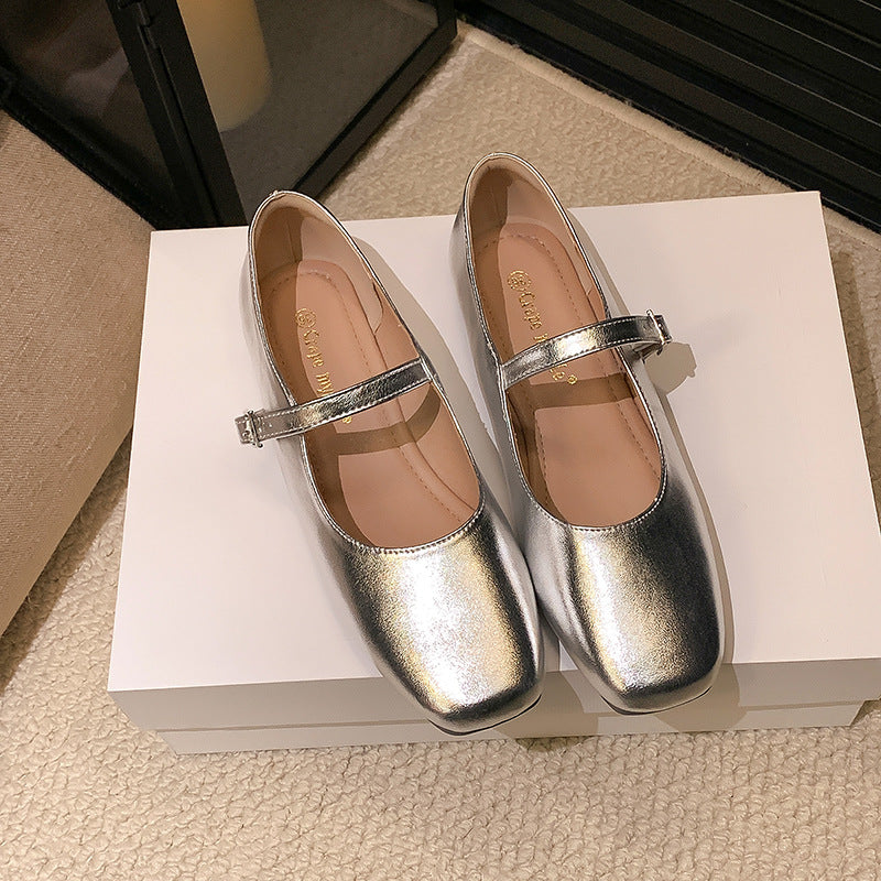 Damen Ballerinas mit modischem Riemchen und klassischem Design WW
