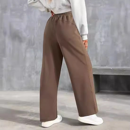 Damen bequeme Freizeithose mit weit geschnittenem Bein und praktischen Taschen WW
