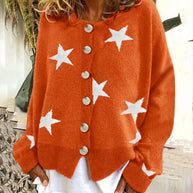 Damen Strickjacke mit Sternenmotiv WW