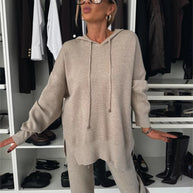 Damen bequemer Hoodie und entspannte Jogginghose Set WW
