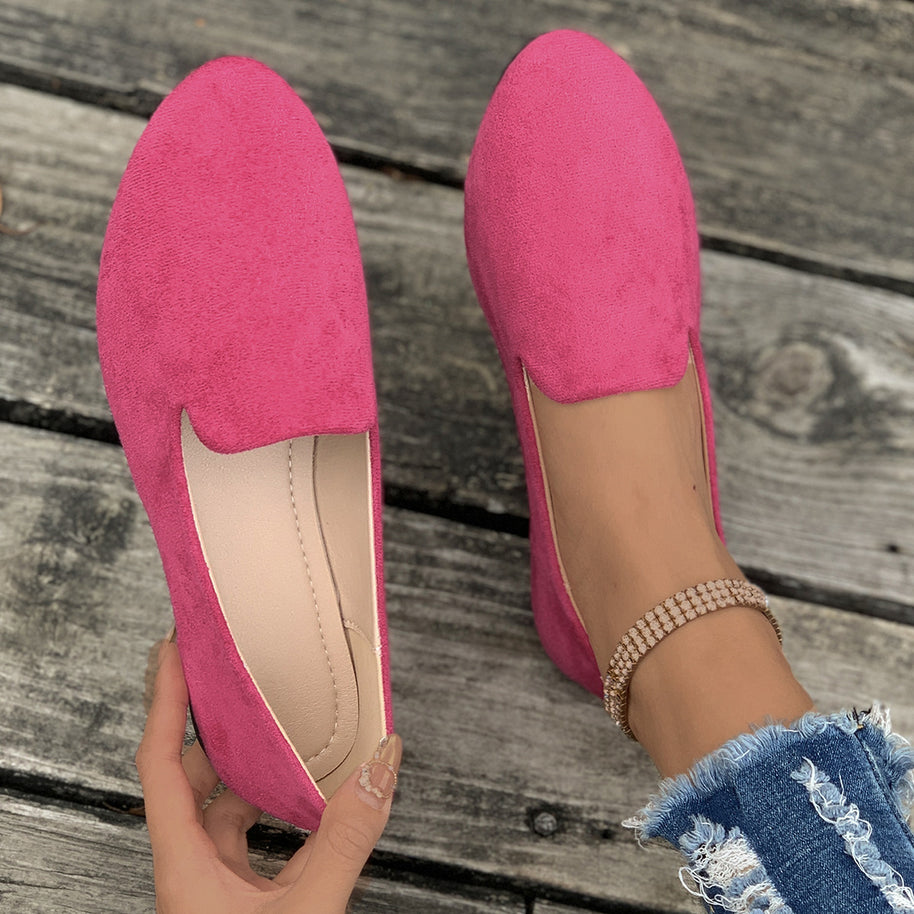 Damen bequeme Slipper im eleganten Design mit weicher Oberflächenstruktur WW