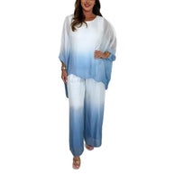 Damen Set aus weichem, fließendem Material mit modischem Ombre-Effekt WW