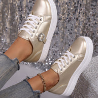 Damen Mode Plattform Sneaker WW