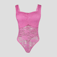 Damen Spitzen-Bodysuit mit floralem Design und konturierendem Schnitt WW