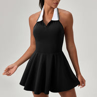 Damen Sportliches Tennis-Kleid mit abnehmbaren Trägern und atmungsaktivem Material WW