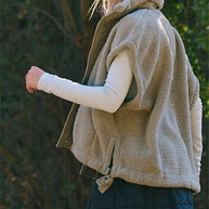 Damen Sportliche Fleece-Jacke mit hohem Kragen und Weitenregulierung WW