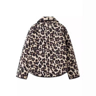 Damen Steppjacke im eleganten Leopardenmuster WW