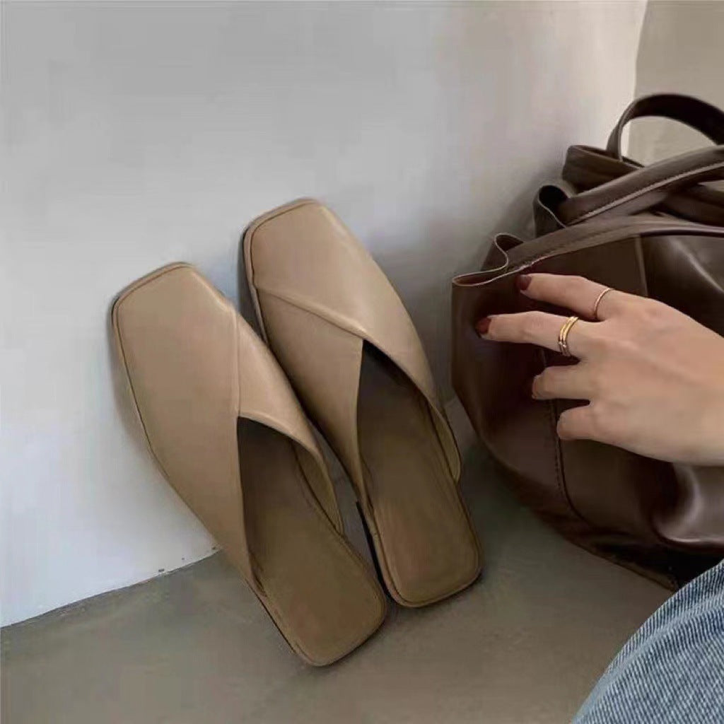 Damen Mules mit elegantem Überkreuz-Design und komfortabler Fußbettung WW
