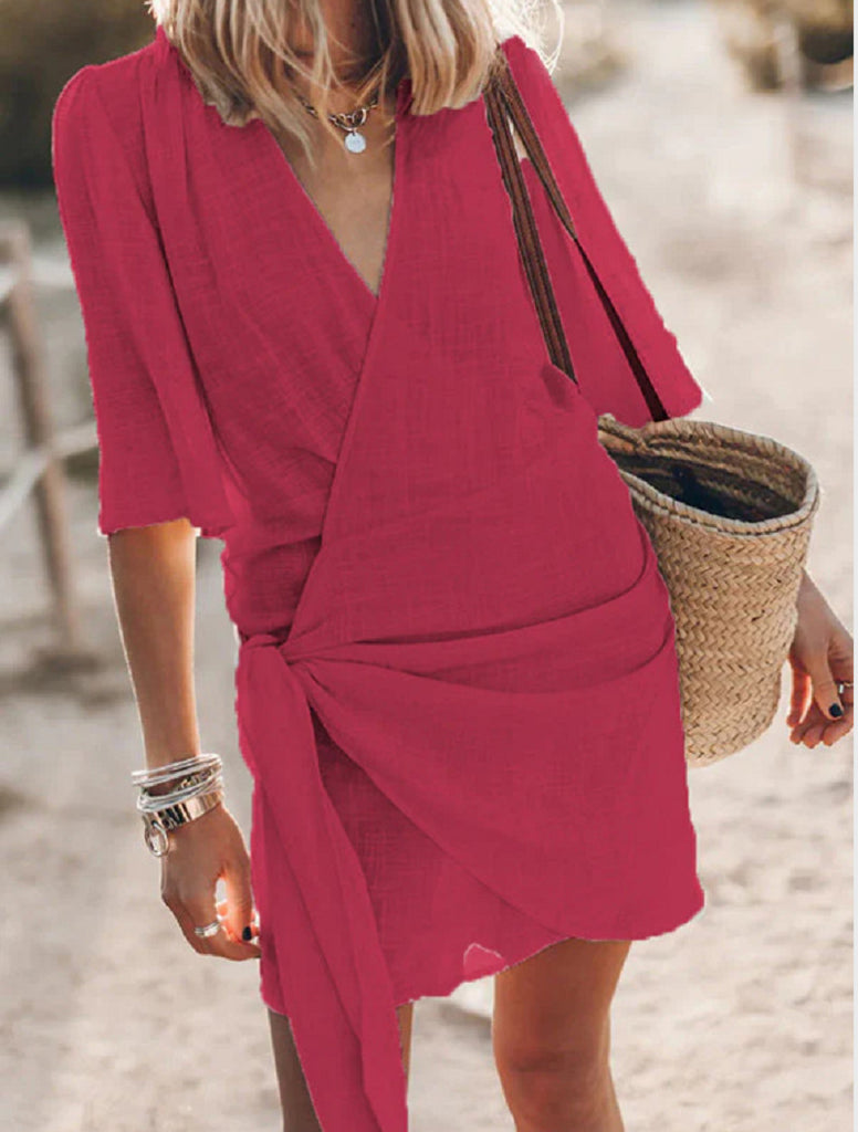Damen Wickelkleid WW